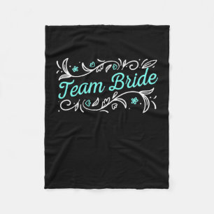 Team Bride Fleece Blanket
