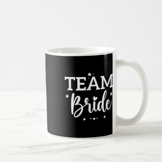 Team Bride Flower Bachelorette Bridal Shower Bride Coffee Mug (Right)