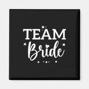 Team Bride Flower Bachelorette Bridal Shower Bride Magnet