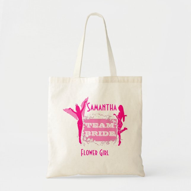 Team Bride flower girl Tote Bag (Front)