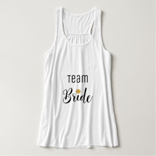 Team Bride Fun Bachelorette Wedding Elegant Singlet