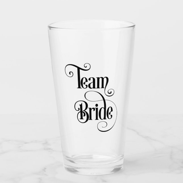 Team Bride Glass (Front)