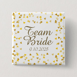 Team Bride / Groom 15 Cm Square Badge