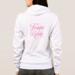 Team Bride Hoodie<br><div class="desc">This hoodie is shown in white with a Team Bride print.
Customise this item or buy as is.
Licensed Image</div>