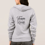 Team Bride Hoodie<br><div class="desc">This hoodie is shown in grey with a Team Bride print.
Customise this item or buy as is.
Licensed Image</div>
