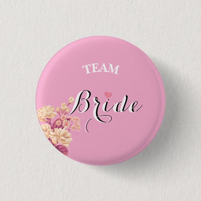 Team Bride ladkiwale badge  Button (Front)