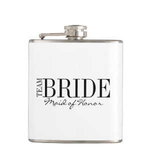 Team Bride Maid of Honour Bridal Party Flask