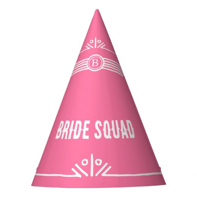Team Bride or Bride Squad Party Hat (Front)