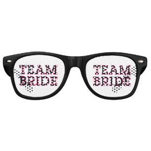 Team Bride Outline Retro Sunglasses