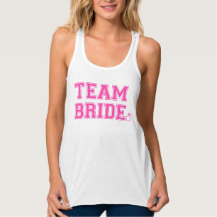 Team Bride Personalised front and back Name,Number Singlet