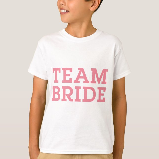 Team Bride Pink T-Shirt (Front)