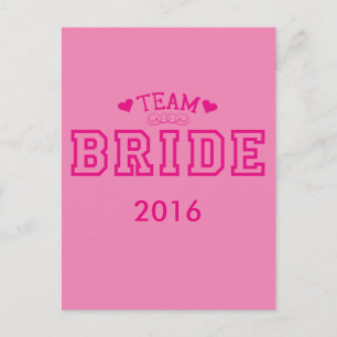 Team Bride Postcard