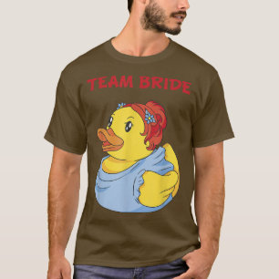 Team Bride Red Rubber Duck Party Women's Hen Party T-Shirt