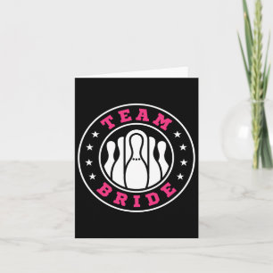 Team Bride Team Groom Bowling Bachelor Party Weddi Card