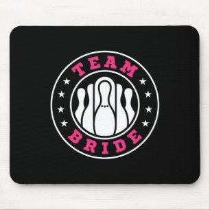 Team Bride Team Groom Bowling Bachelor Party Weddi Mouse Pad