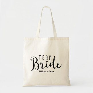 Team Bride Tote Budget Canvas Tote Bag