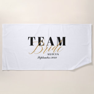 TEAM BRIDE Two-Tone  Beach Towel