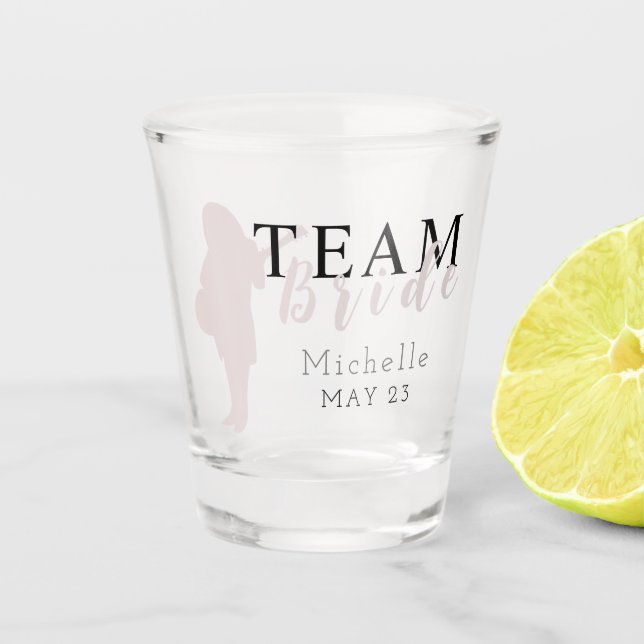 TEAM BRIDE Two-Tone Shot Glass (Front)