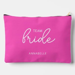 Team Bride Wedding Bachelorette Accessory Pouch
