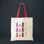 TEAM BRIDE Wedding Bridal Party Bridesmaid Tote Bag<br><div class="desc">Tote bag features an original marker illustration of a row of pretty dresses. Perfect for your bridal party!

Designer is available to create and upload custom designs to match the colours and themes of your wedding--click "Ask this Designer" to begin the design process!</div>