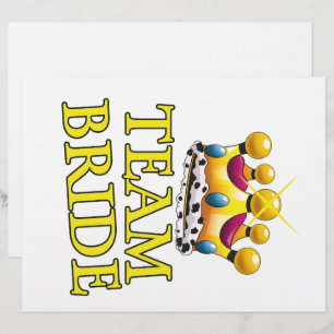 Team Bride wedding crown Custom Letterhead