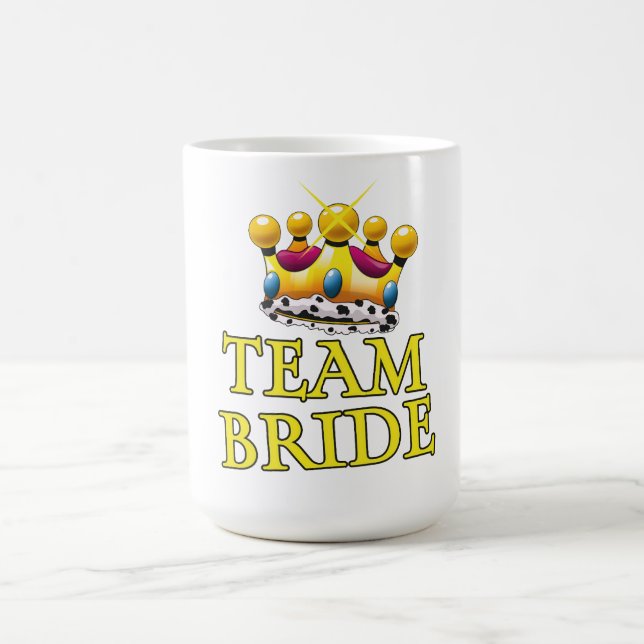 Team Bride wedding crown Magic Mug (Center)