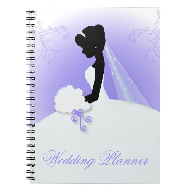 Team bride Wedding gown Bride bridal silhouette Spiral Notebook (Front)