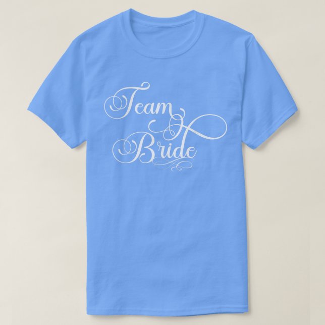 Team Bride (Wedding Party)  T-Shirt (Design Front)