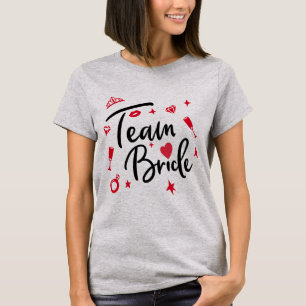 Team Bride Wedding Personalised , bridesmaid T-Shirt