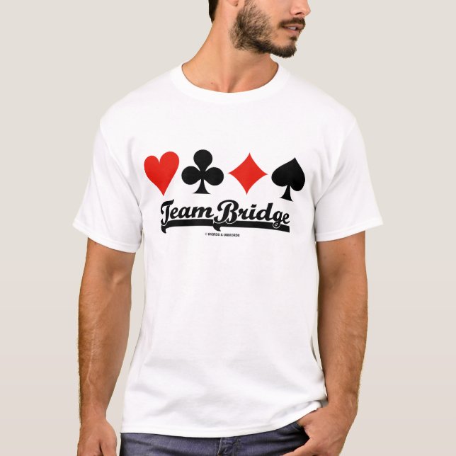 Team Bridge Four Card Suits T-Shirt (Front)