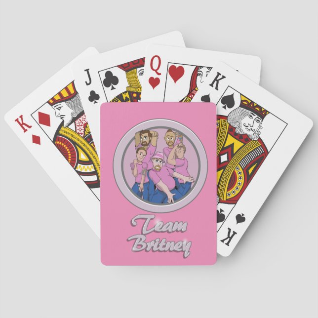 Team Britney playing cards (Back)