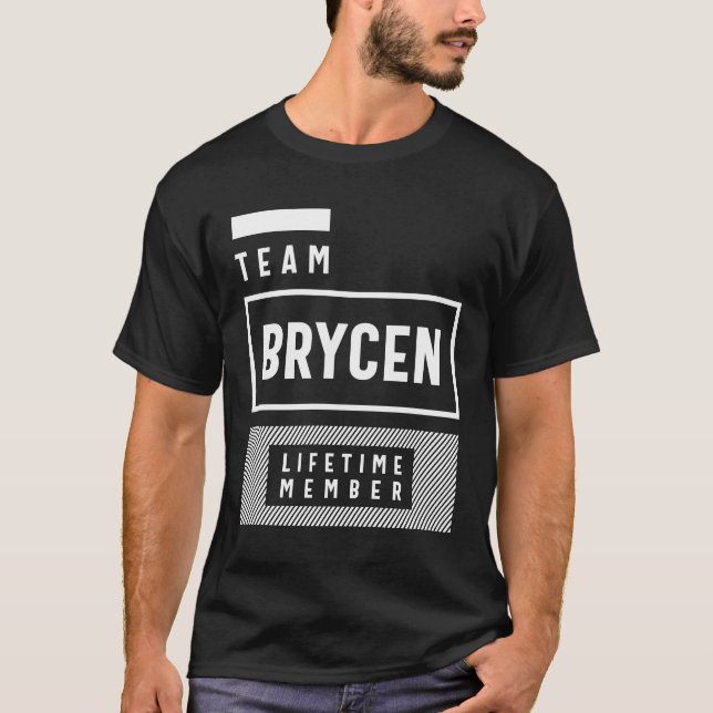 Team Brycen Lifetime Member Personalised Name T-Shirt (Front)