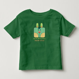Team BunnyFace - Green (Personalised) Toddler T-Shirt
