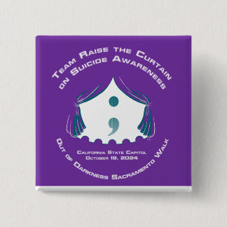 Team Button-Square 15 Cm Square Badge