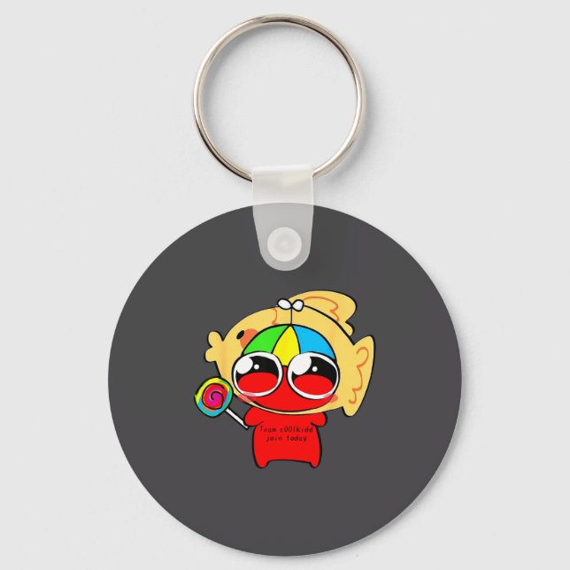Team C00lkidd Join Today Funny Quote  Key Ring (Front)