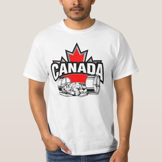 Team Canada Bench Press 1 T-Shirt (Front)