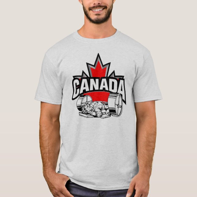 Team Canada Bench Press 2 T-Shirt (Front)