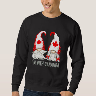 Team Canada Flag Gnomies With Maple Leaf - Canadia Sweatshirt
