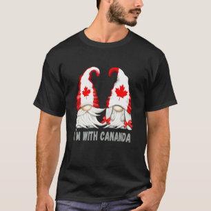 Team Canada Flag Gnomies With Maple Leaf - Canadia T-Shirt