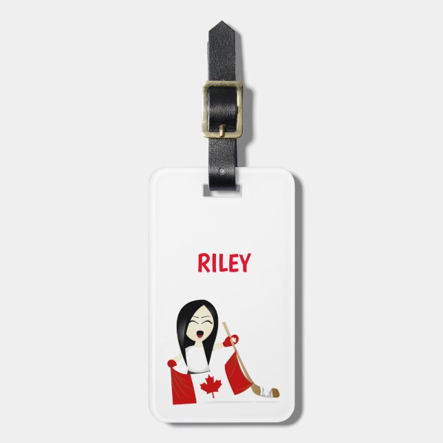 Team Canada Hockey Fan Bag & Luggage Tag (Front Vertical)
