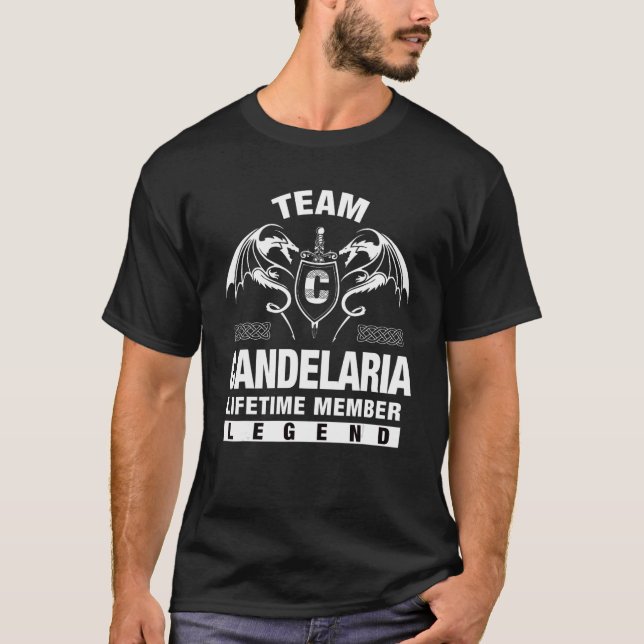 Team Candelaria Lifetime Member T-Shirt (Front)