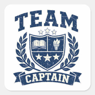 Team Captain – Leadership Sports Pride Square Sticker