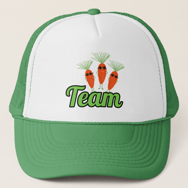 Team carrots trucker hat (Front)