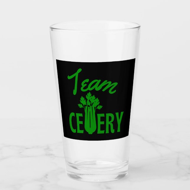 Team Celery  Glass (Front)