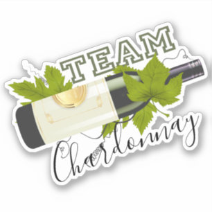 Team Chardonnay white wine grape vine wine bottle
