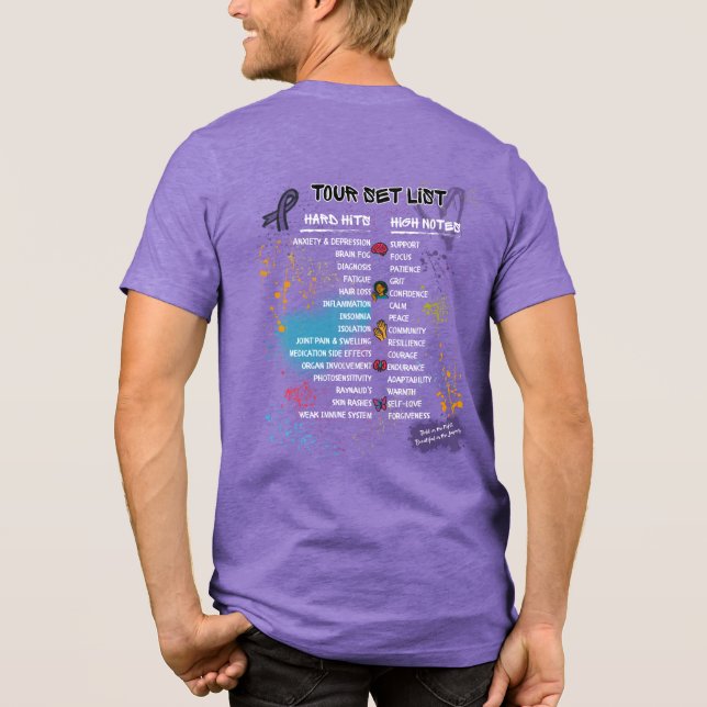 Team Cherokee Unbreakable Tour Men's Tee (Purple) (Back)