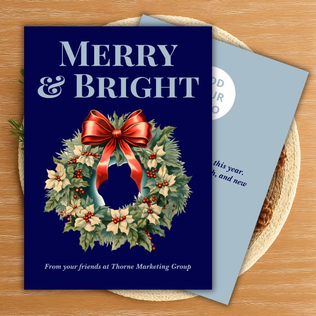 Team Christmas Card in Navy (Creator Uploaded)