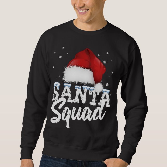 Team Christmas Santa Squad Family Matching Christm Sweatshirt (Front)