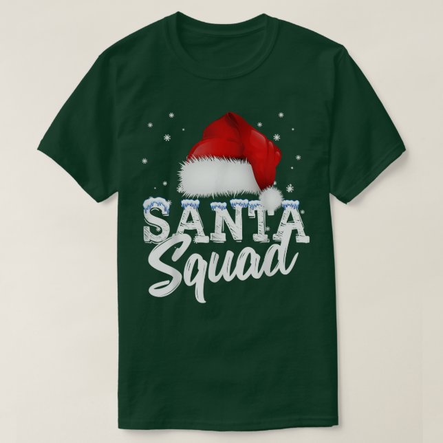 Team Christmas Santa Squad Family Matching Christm T-Shirt (Design Front)