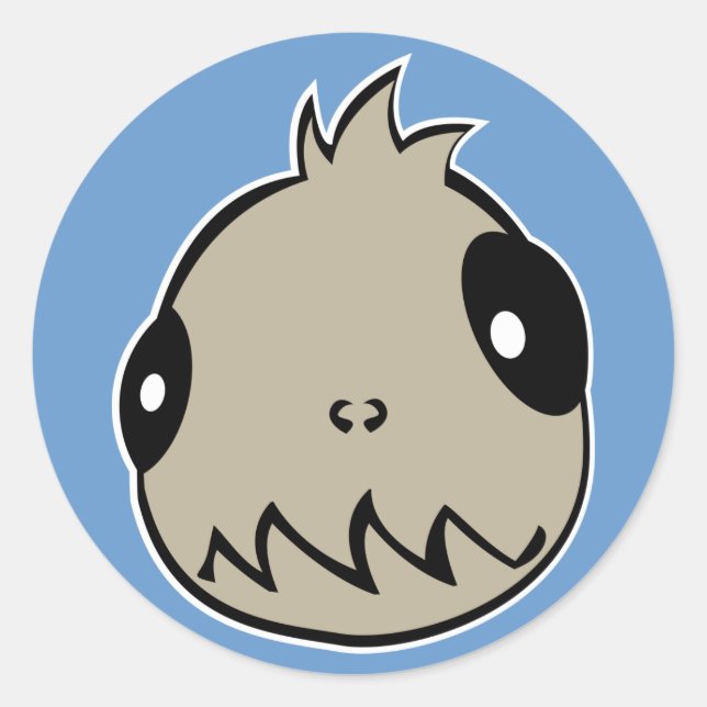 Team Chupacabra Classic Round Sticker (Front)